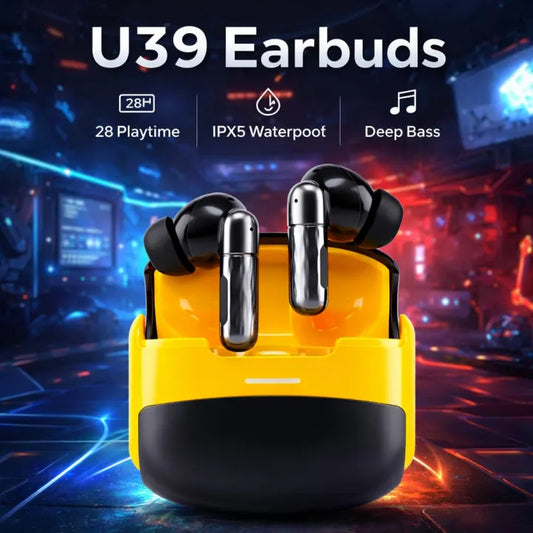 U39 True Wireless Earbuds – Plating Finish | Magnetic Charging | Intelligent Touch