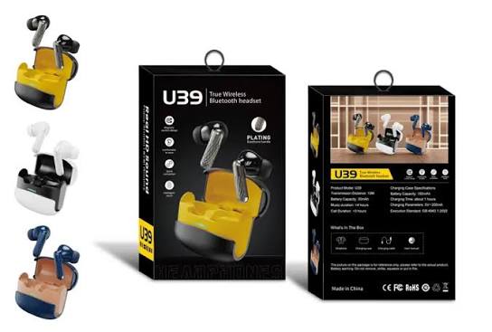 U39 True Wireless Earbuds – Plating Finish | Magnetic Charging | Intelligent Touch