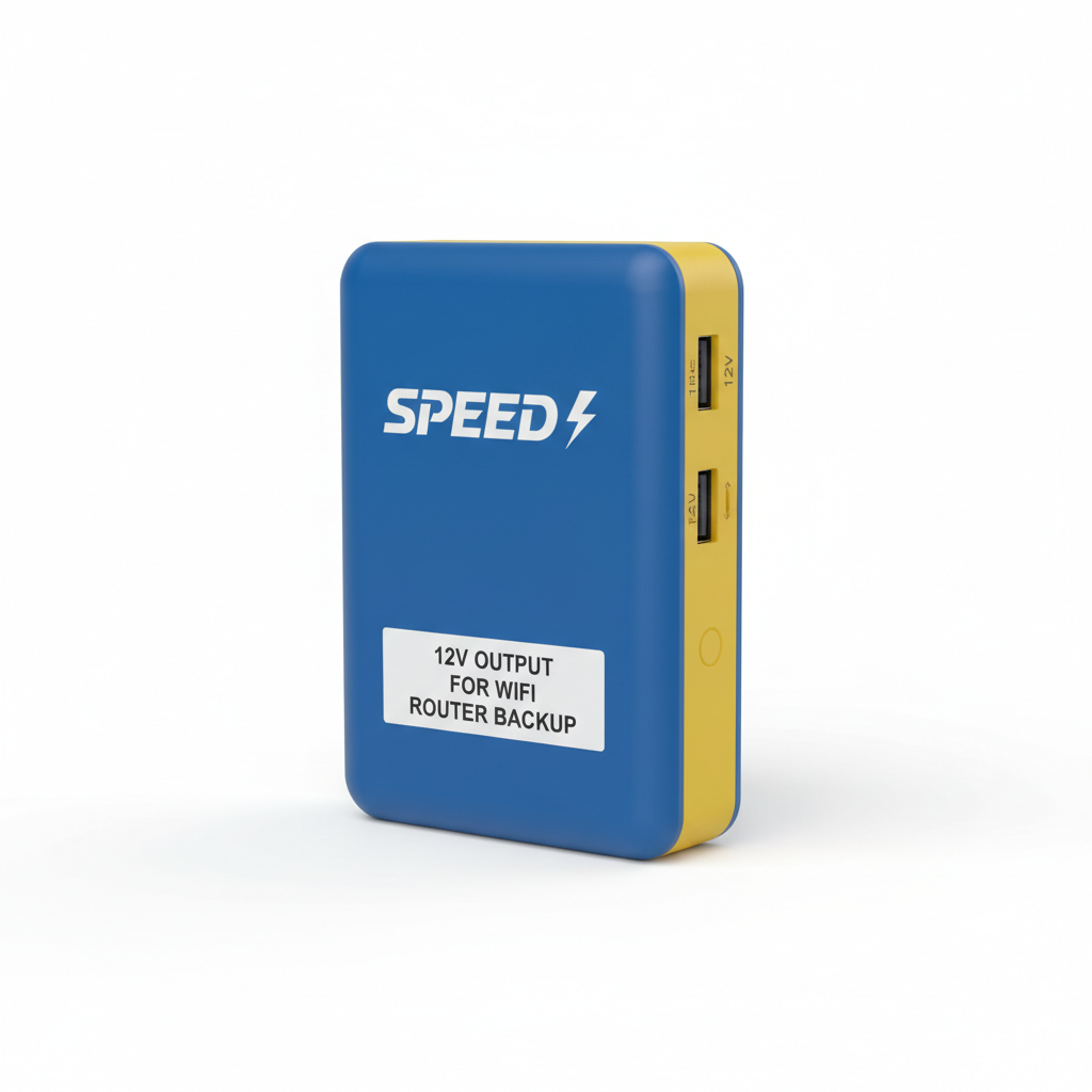 SPEED 12V Router Power Bank – Keep WiFi Running During Load Shedding