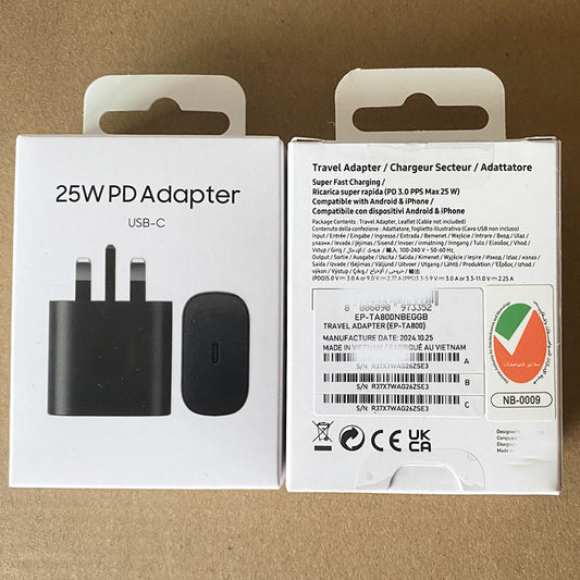 Samsung 25W USB-C Super Fast Charger – PD Adapter | Compact and Travel-Friendly